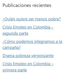 Publicaciones recientes