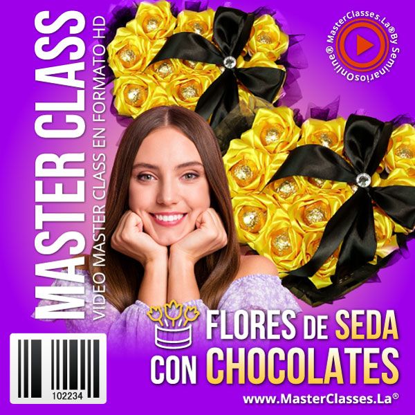 Postres y Chocolates 18 5.5.17 Flores Seda Chocolate